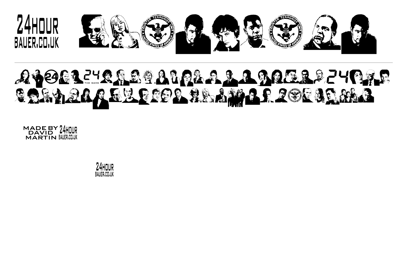 24hourbauer Font preview