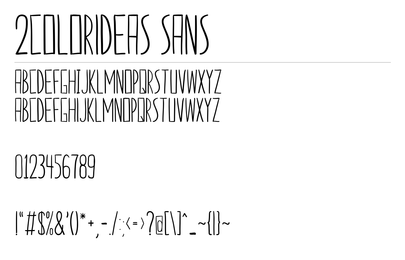 2colorideas sans Font preview