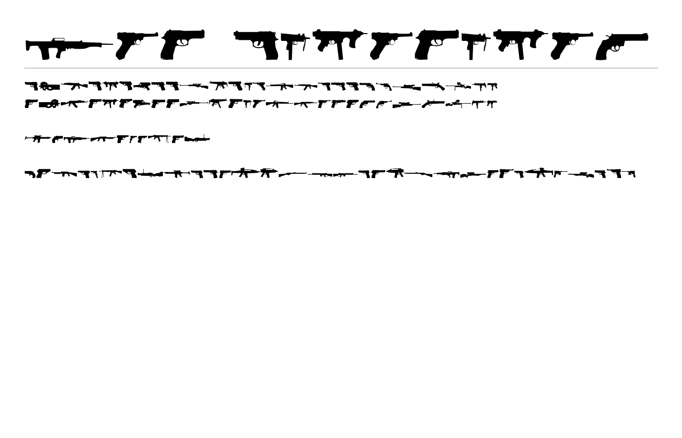 2nd Amendment Font preview