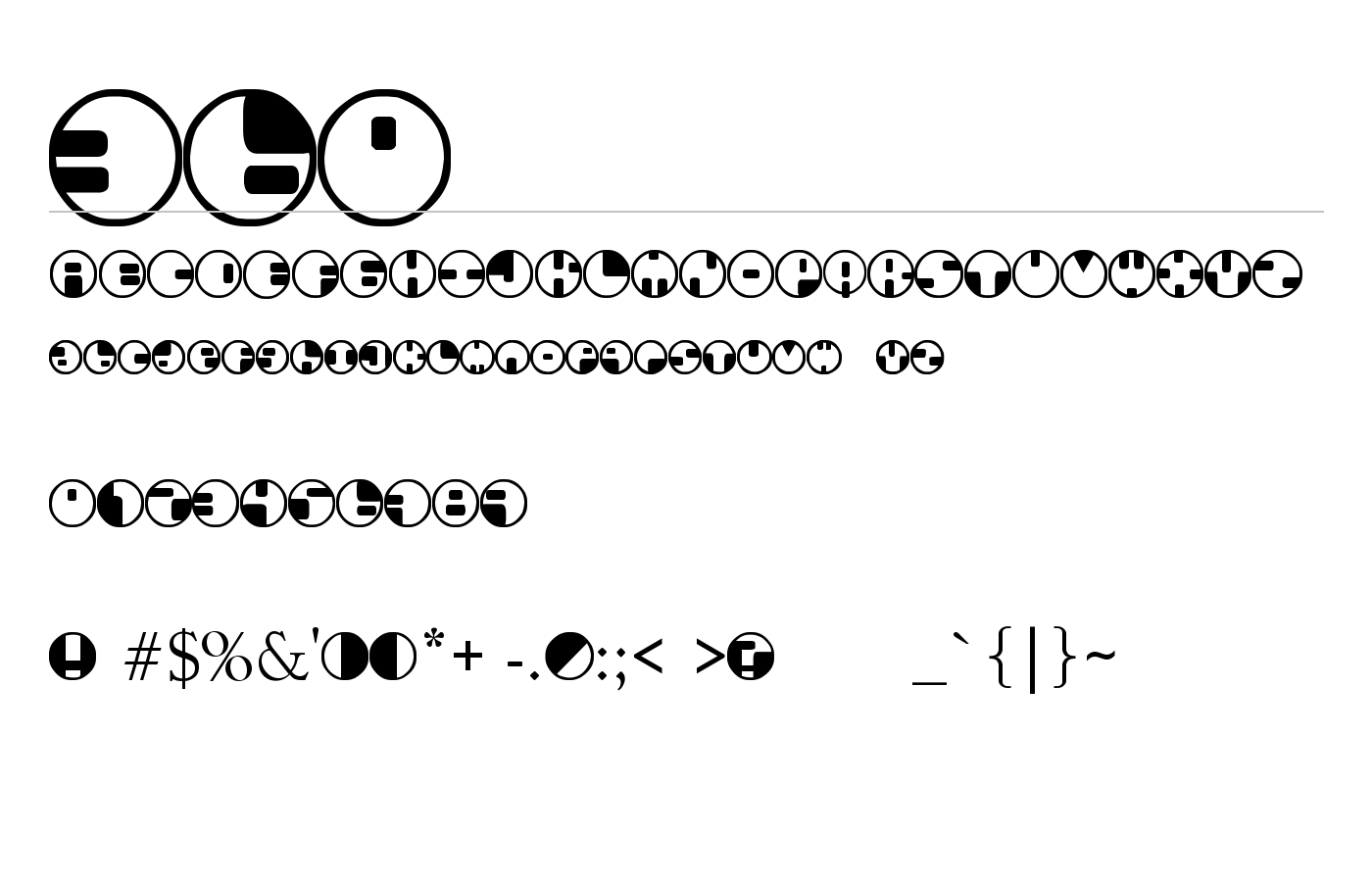 360 Font preview