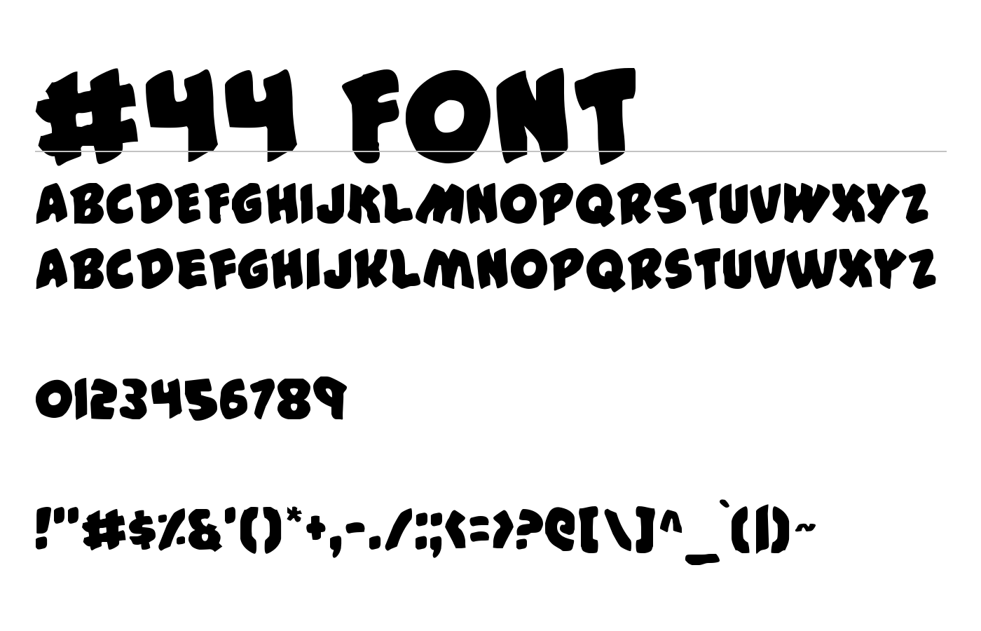 #44 Font preview