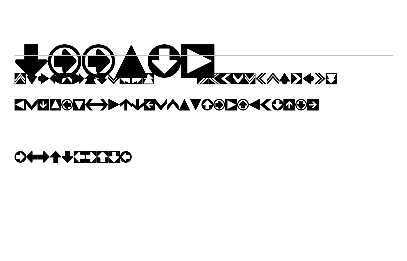 4rrows Font preview