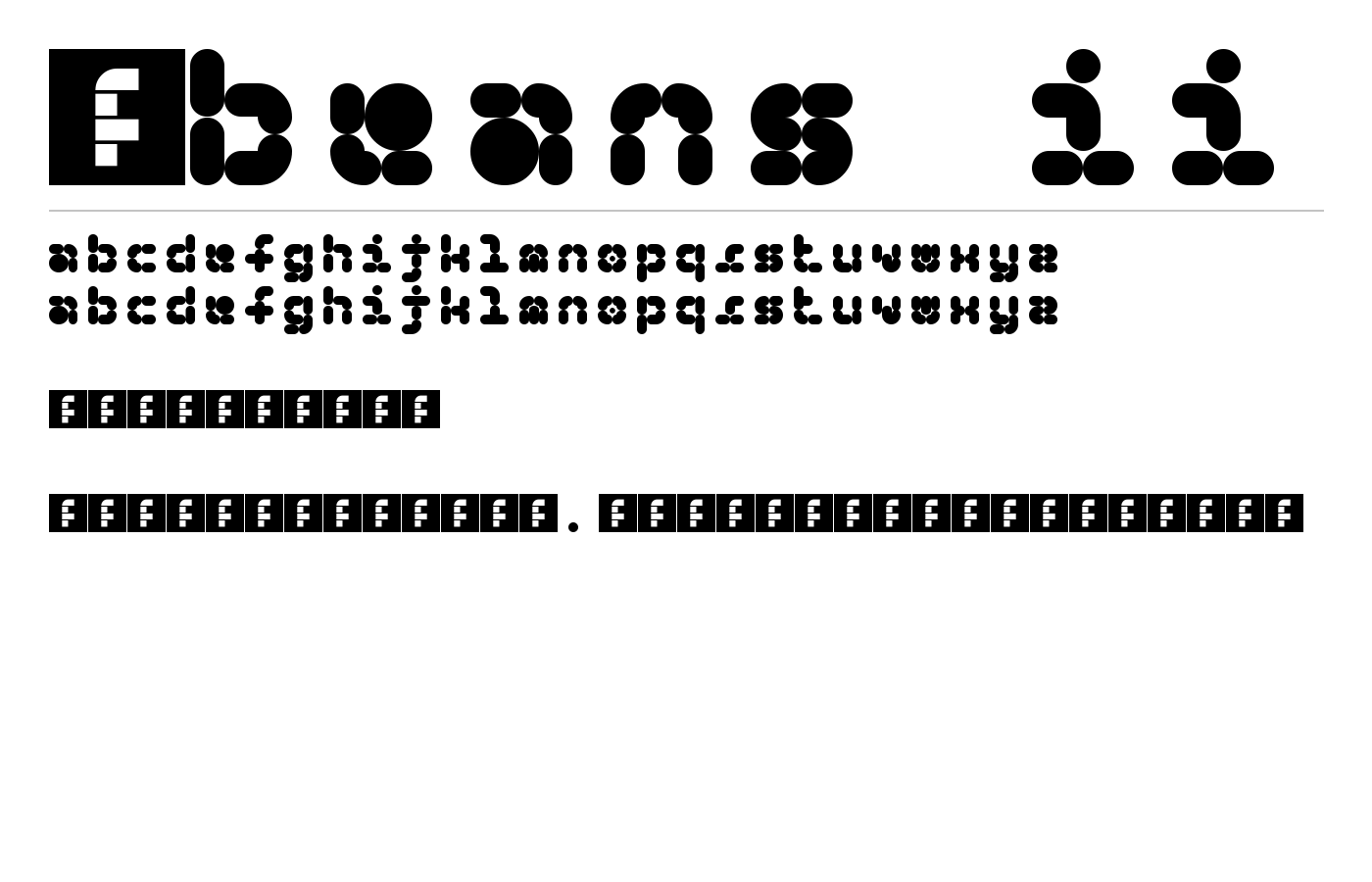 5Beans II Font preview