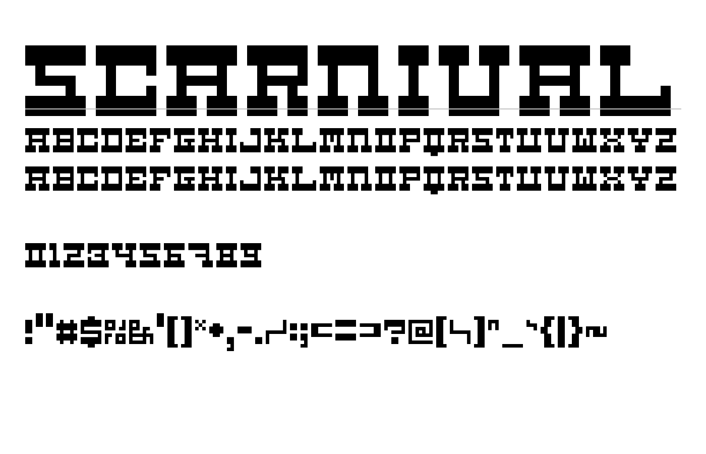 5Carnival Font preview