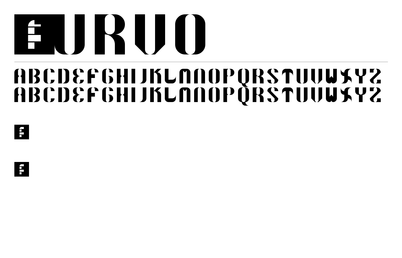 5Curvo Font preview