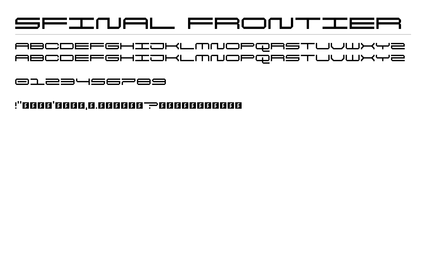 5Final Frontier Font preview