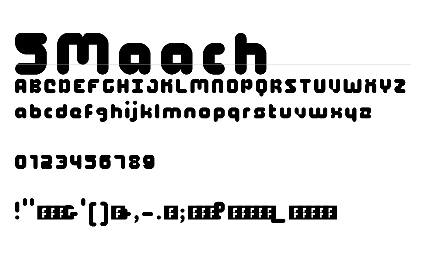 5Maach Font preview