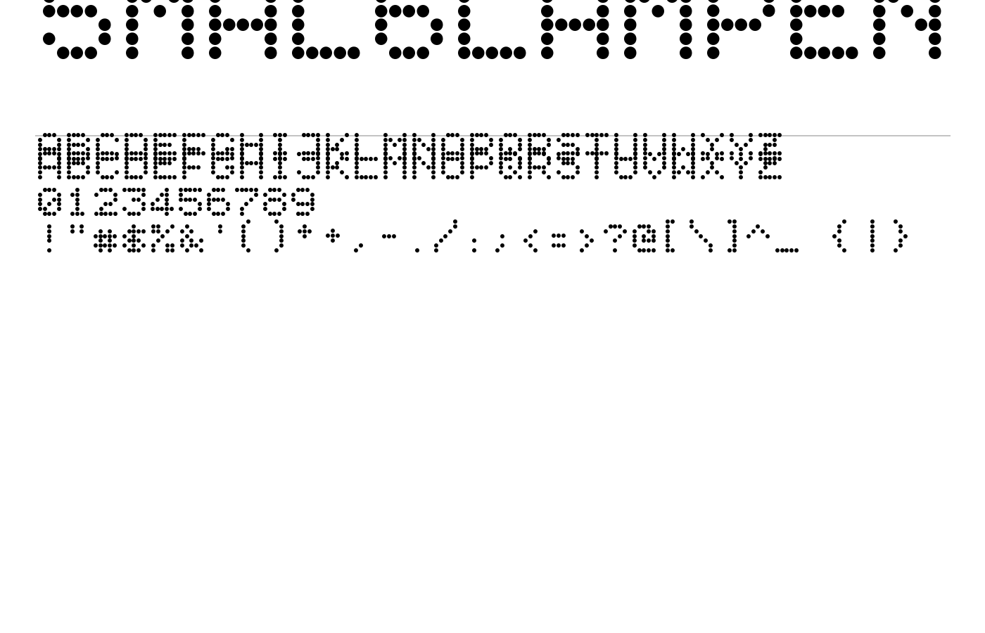 5mal6Lampen Font preview