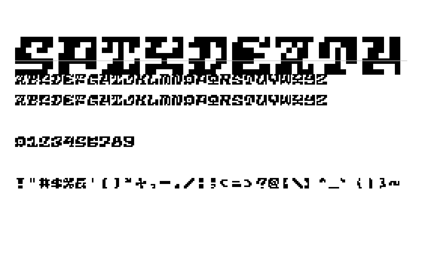 5Pixdeath Font preview