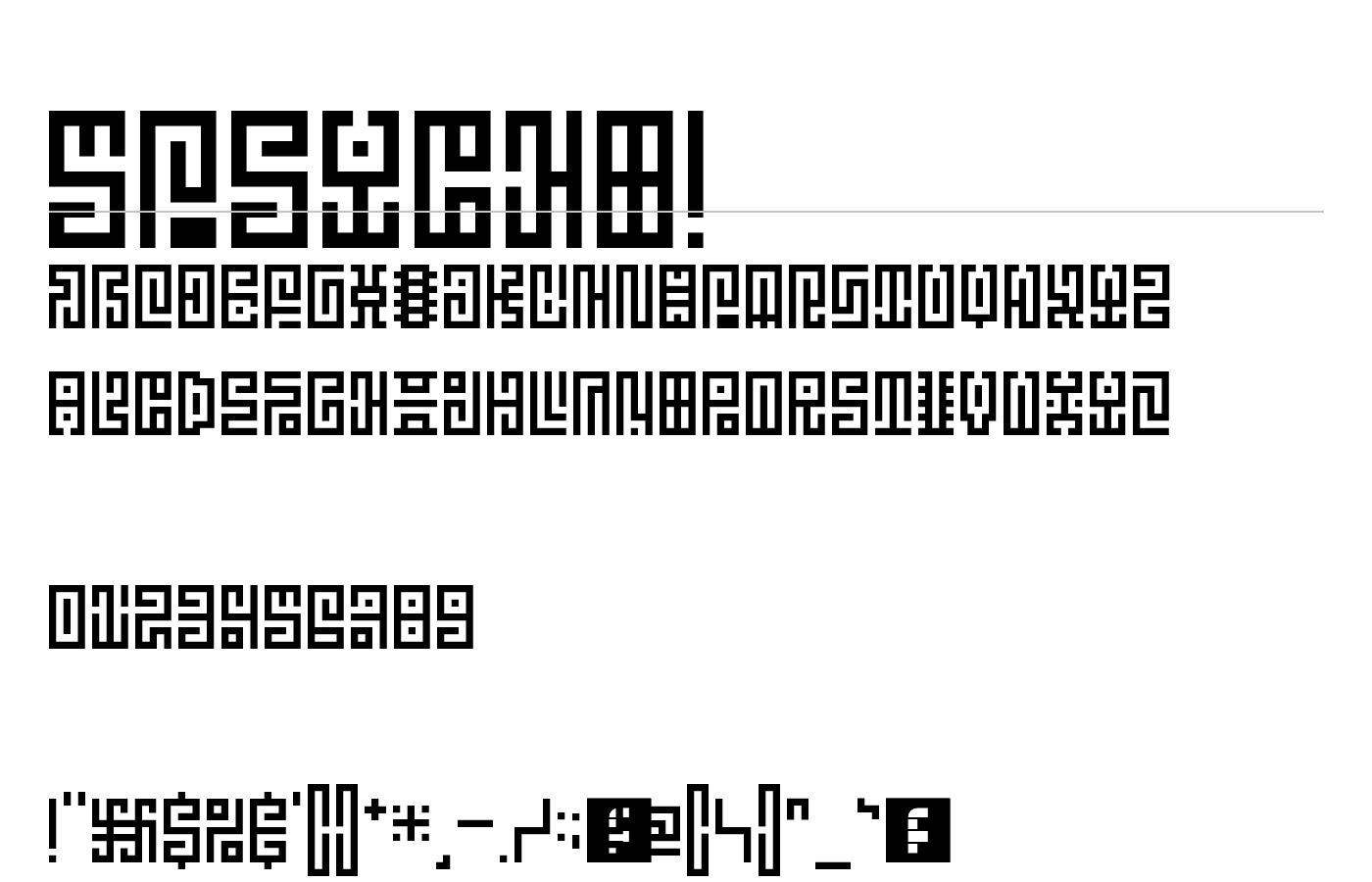 5Psycho! Font preview