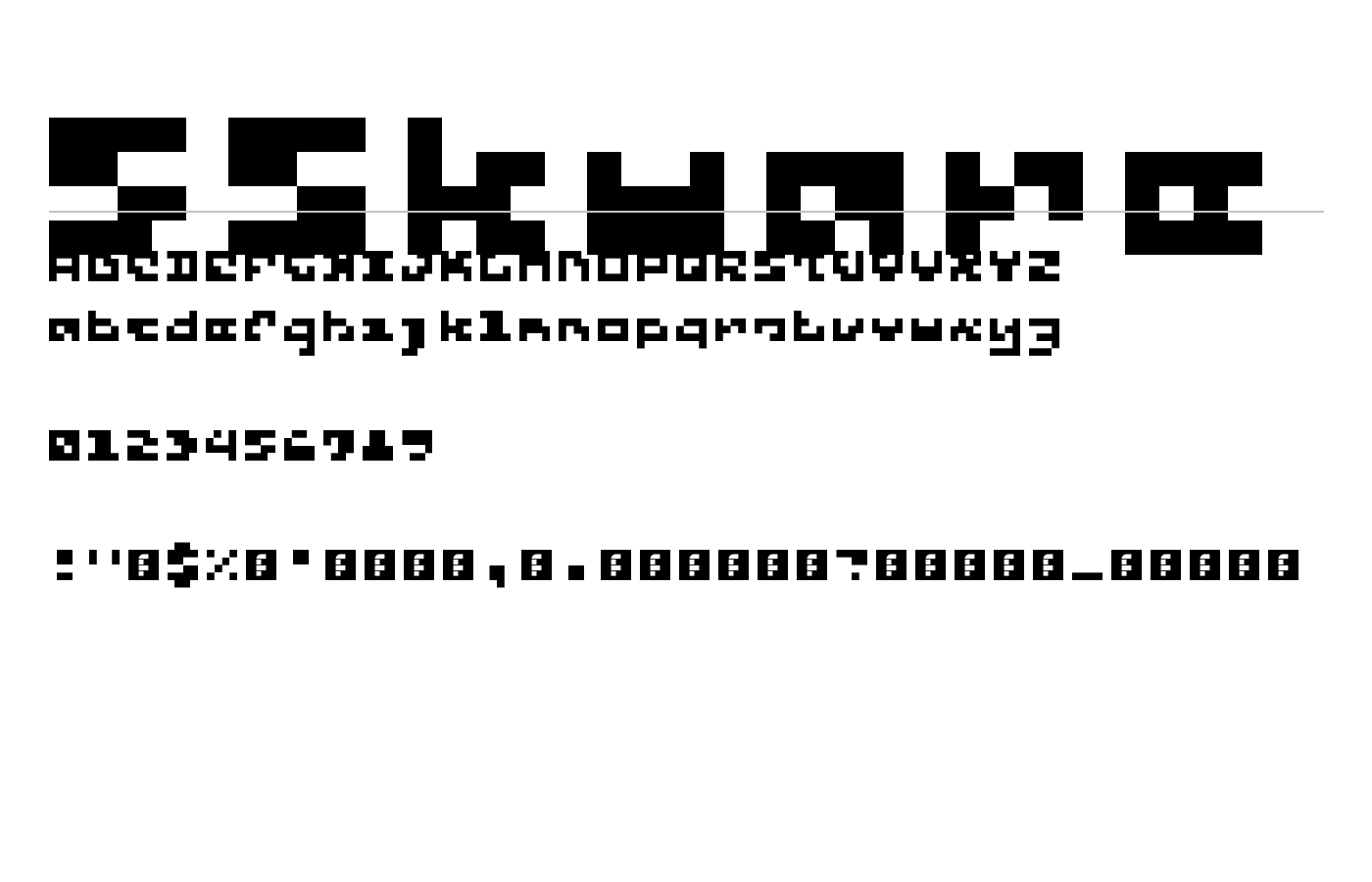 5Skware Font preview