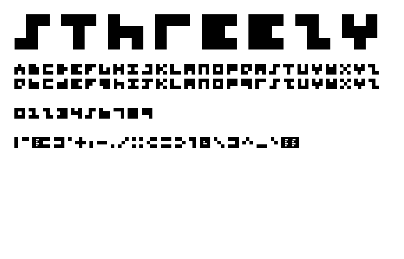 5Threezy Font preview