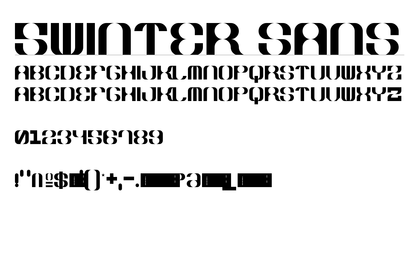 5Winter Sans Font preview