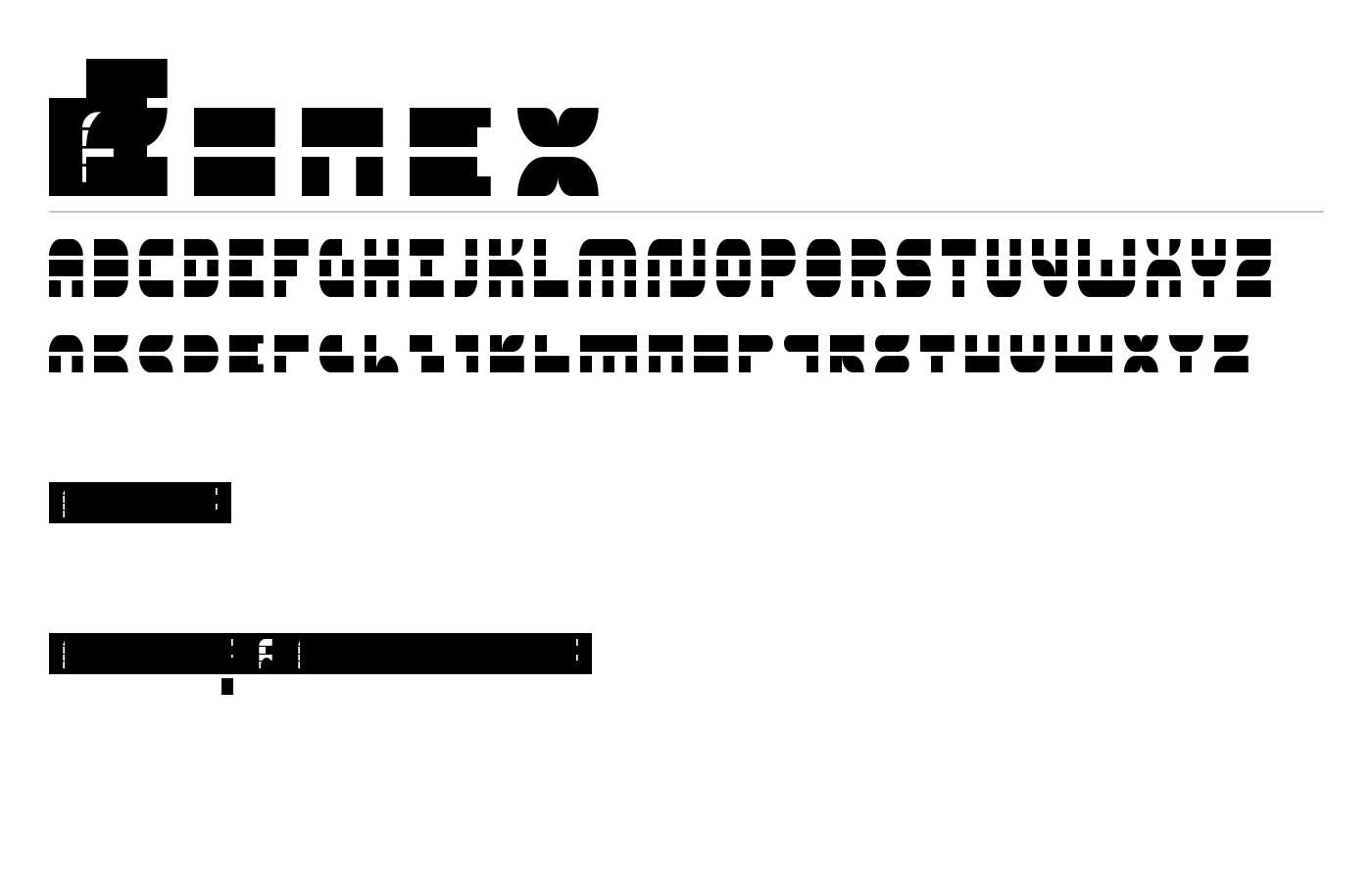 5Zonex Font preview