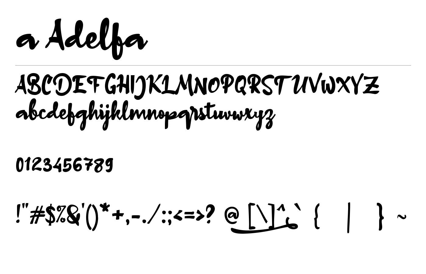 a Adelfa Font preview