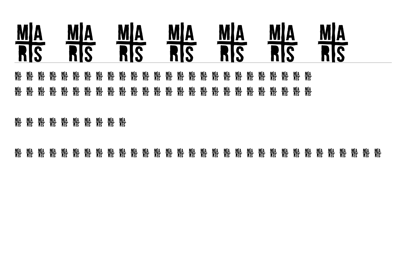 A FOR A Font preview