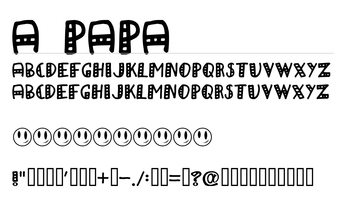 a Papa Font preview