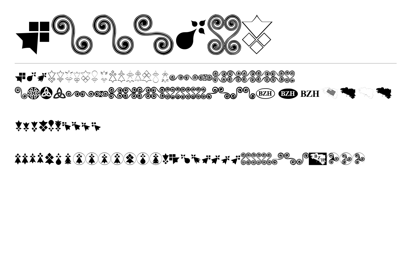 Aaa_BZH Font preview