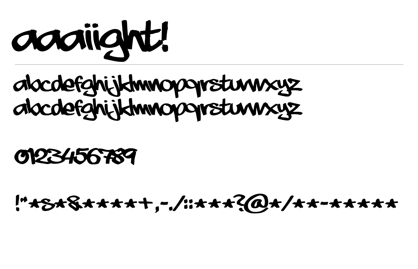 aaaiight! Font preview