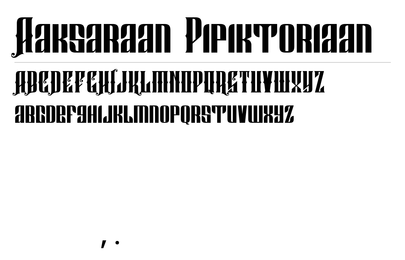 Aaksaraan Pipiktoriaan Font preview