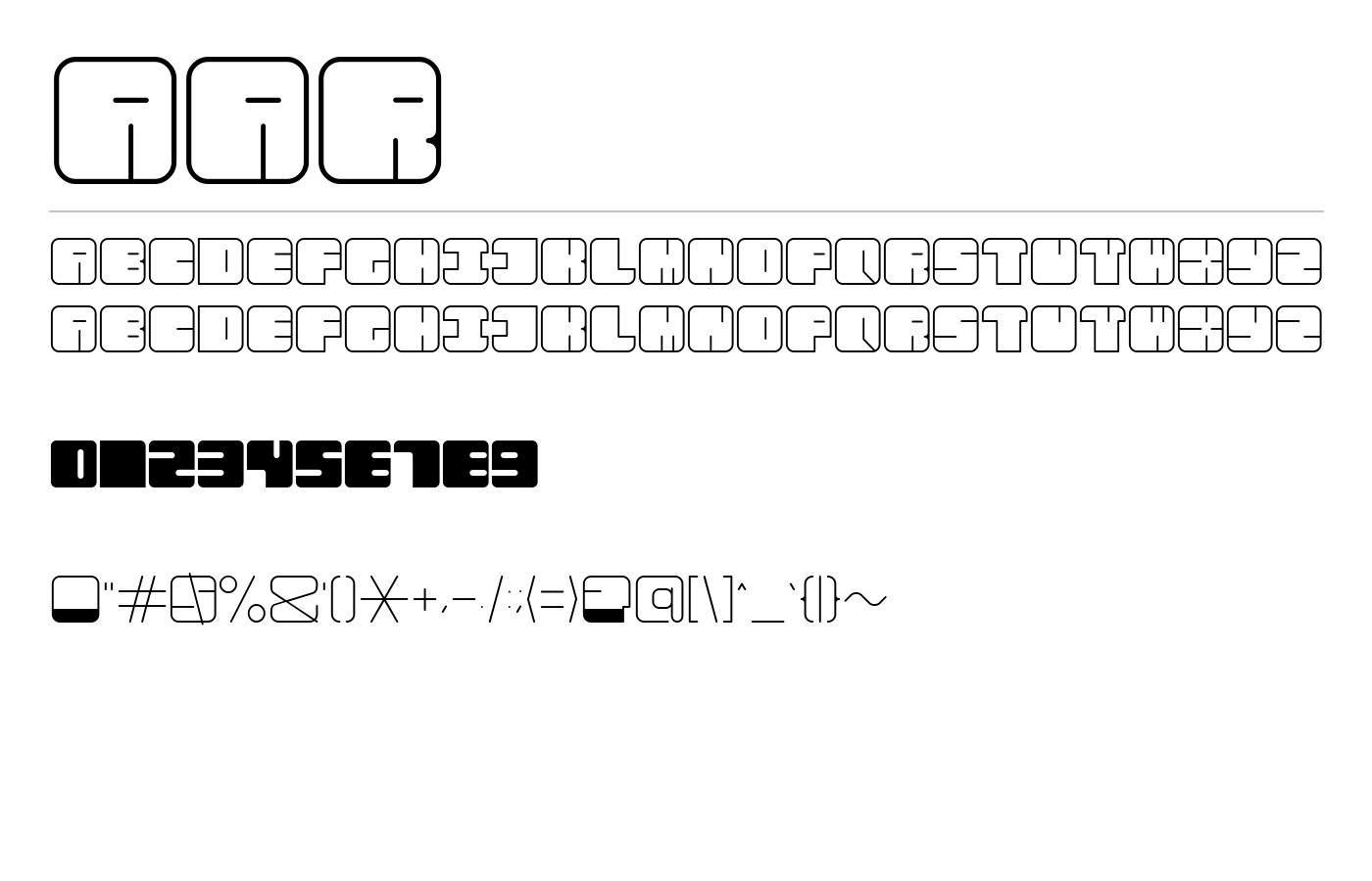 AAR Font preview