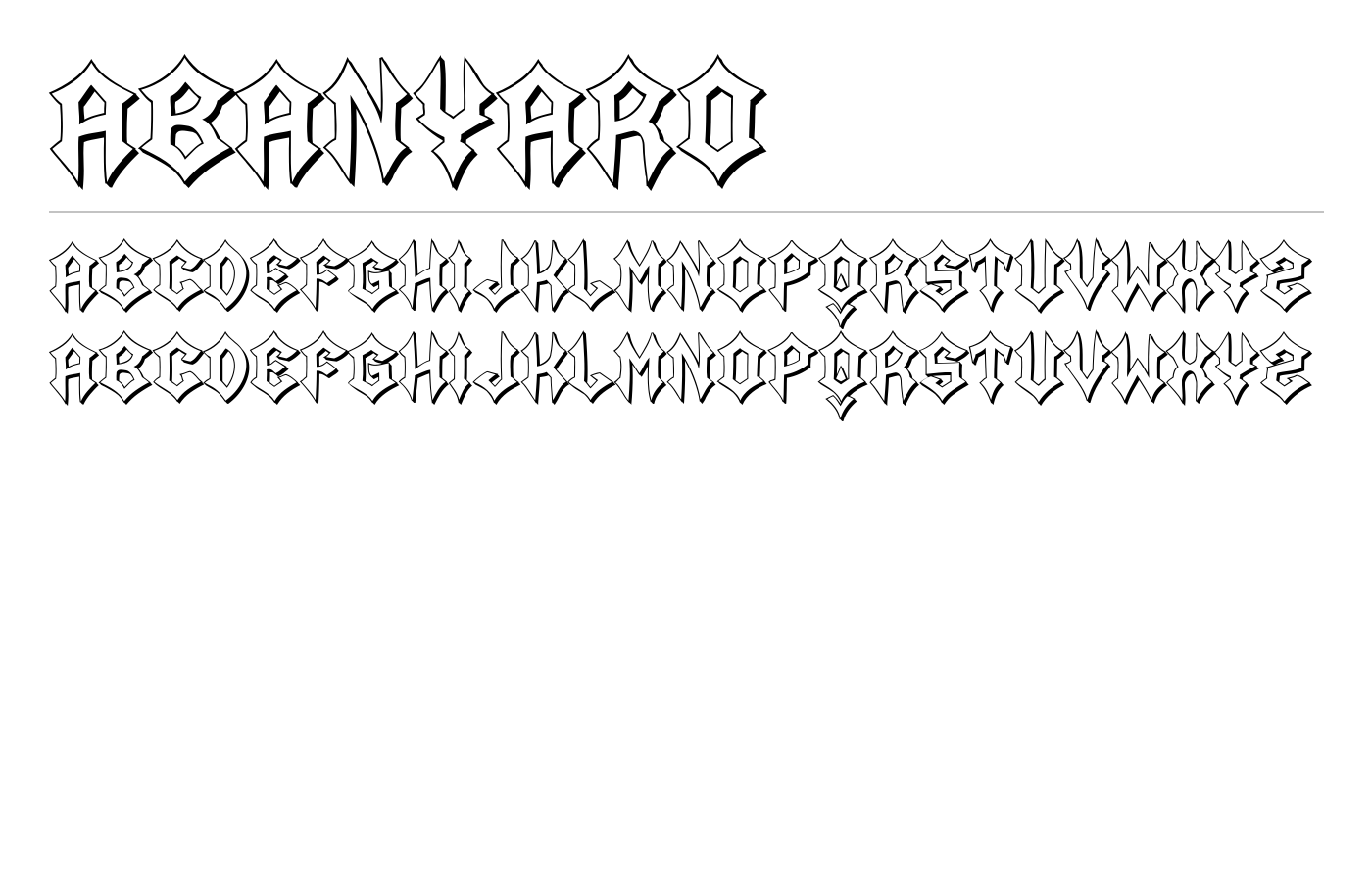 Abanyaro Font preview