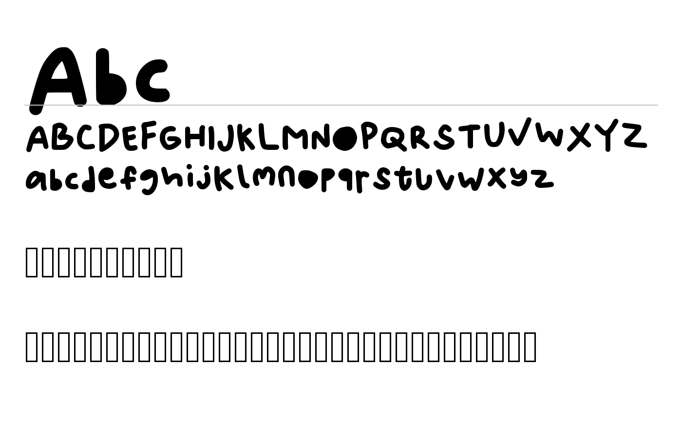 Abc Font preview