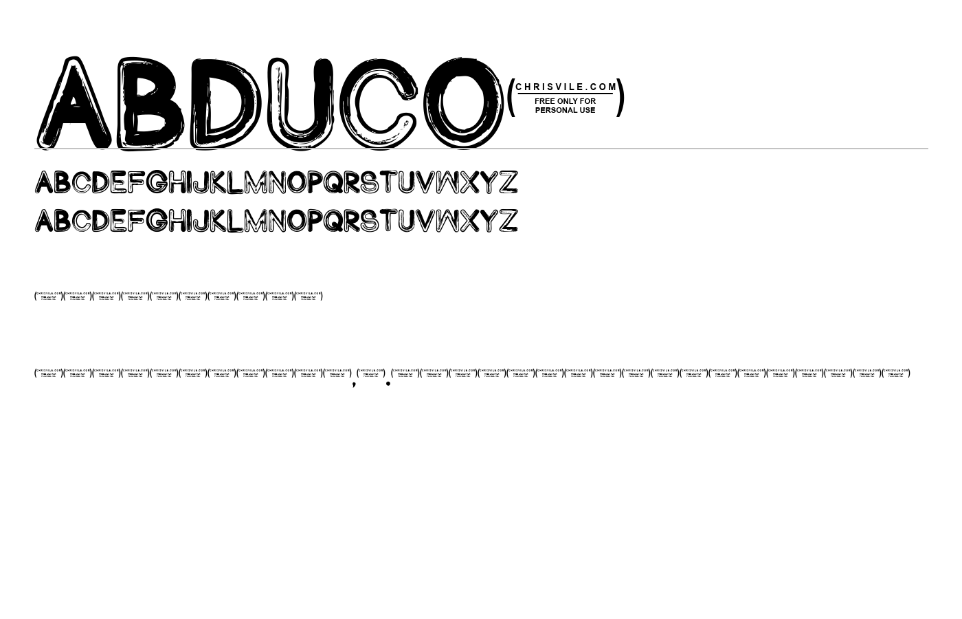 Abduco Font preview