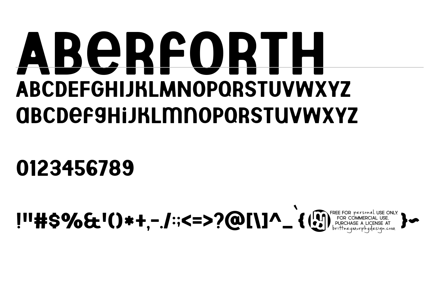 Aberforth Font preview
