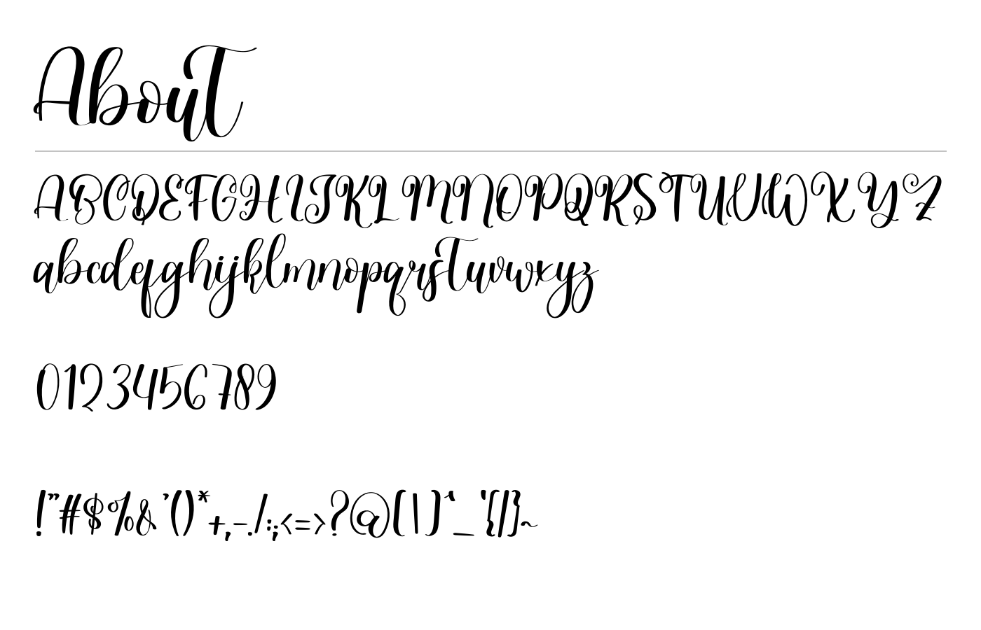 About Font preview