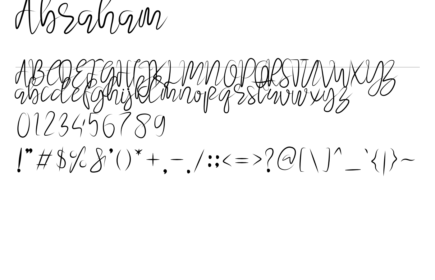 Abraham Font preview