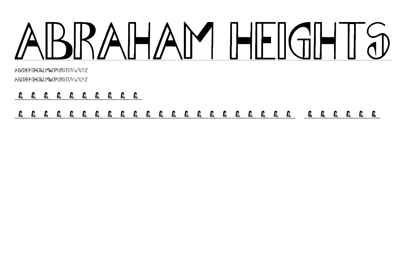Abraham Heights Font preview