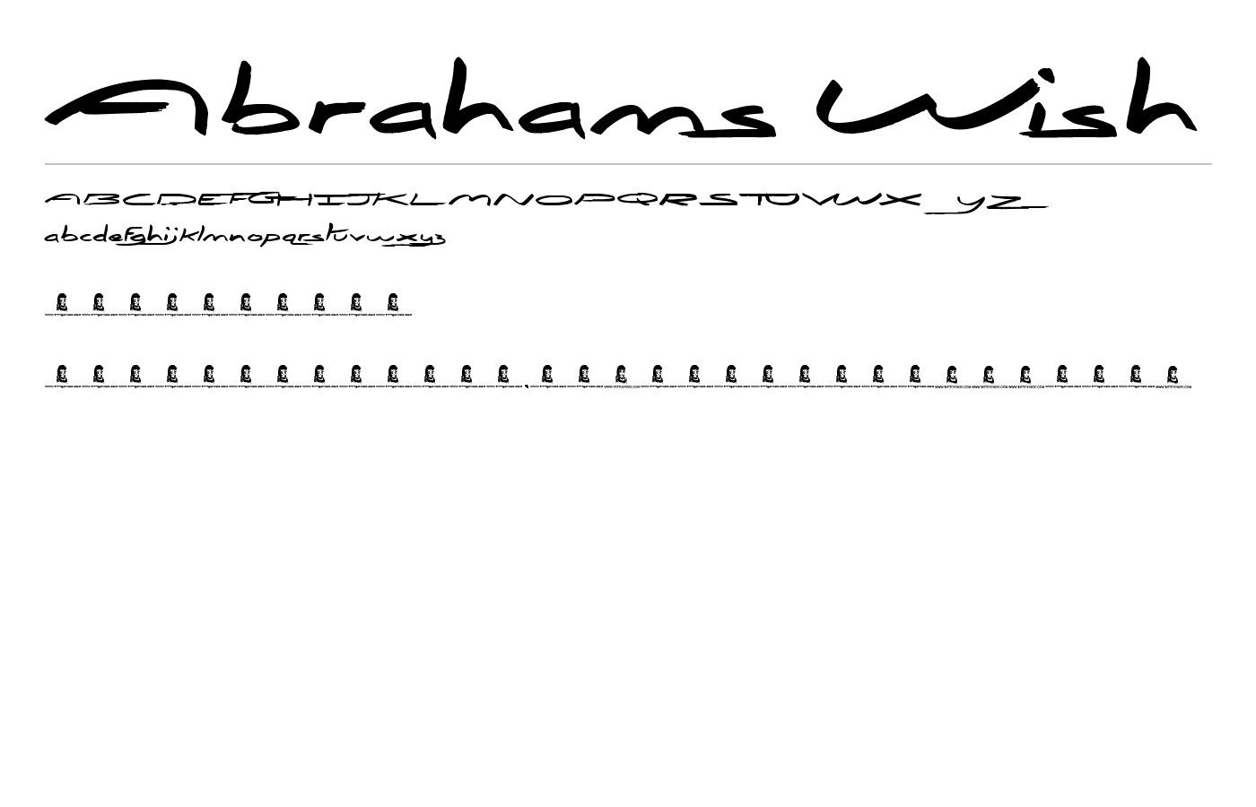 Abrahams Wish Font preview