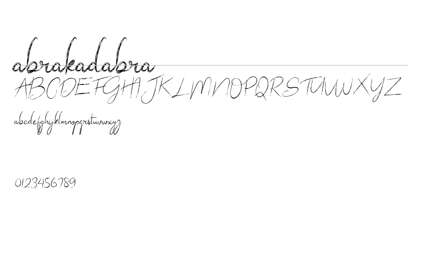 abrakadabra Font preview