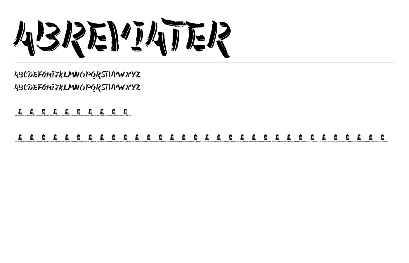 Abreviater Font preview