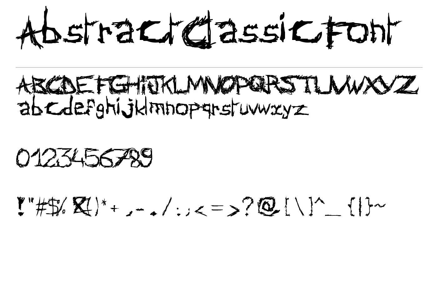 AbstractClassicFont preview