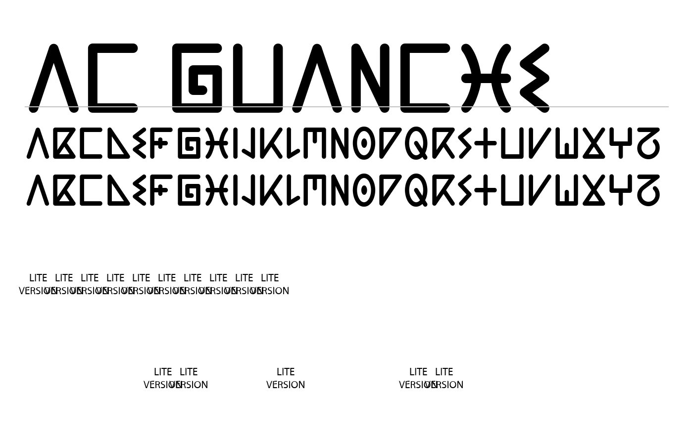 AC Guanche Font preview