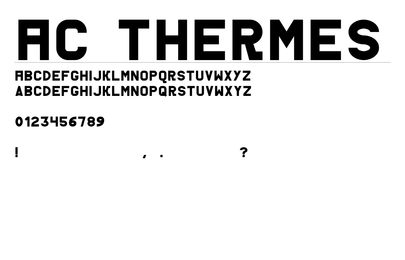 AC Thermes Font preview