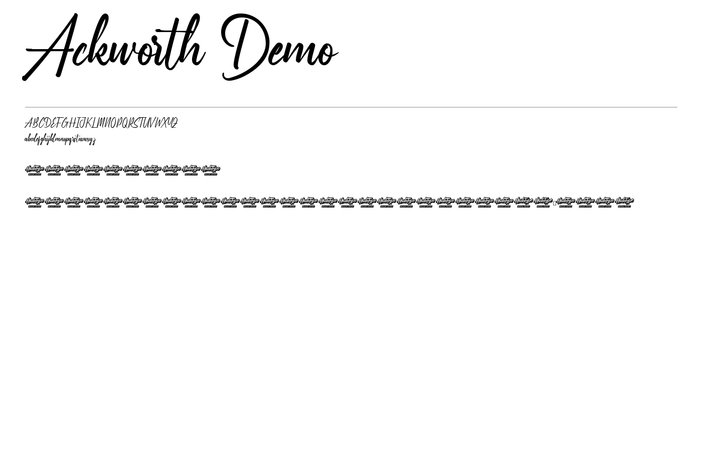 Ackworth Demo Font preview