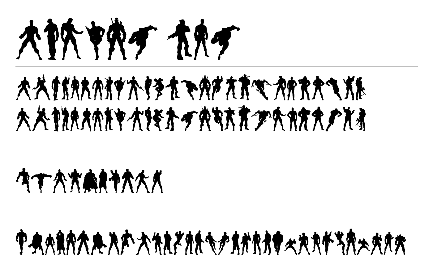 Action Men Font preview
