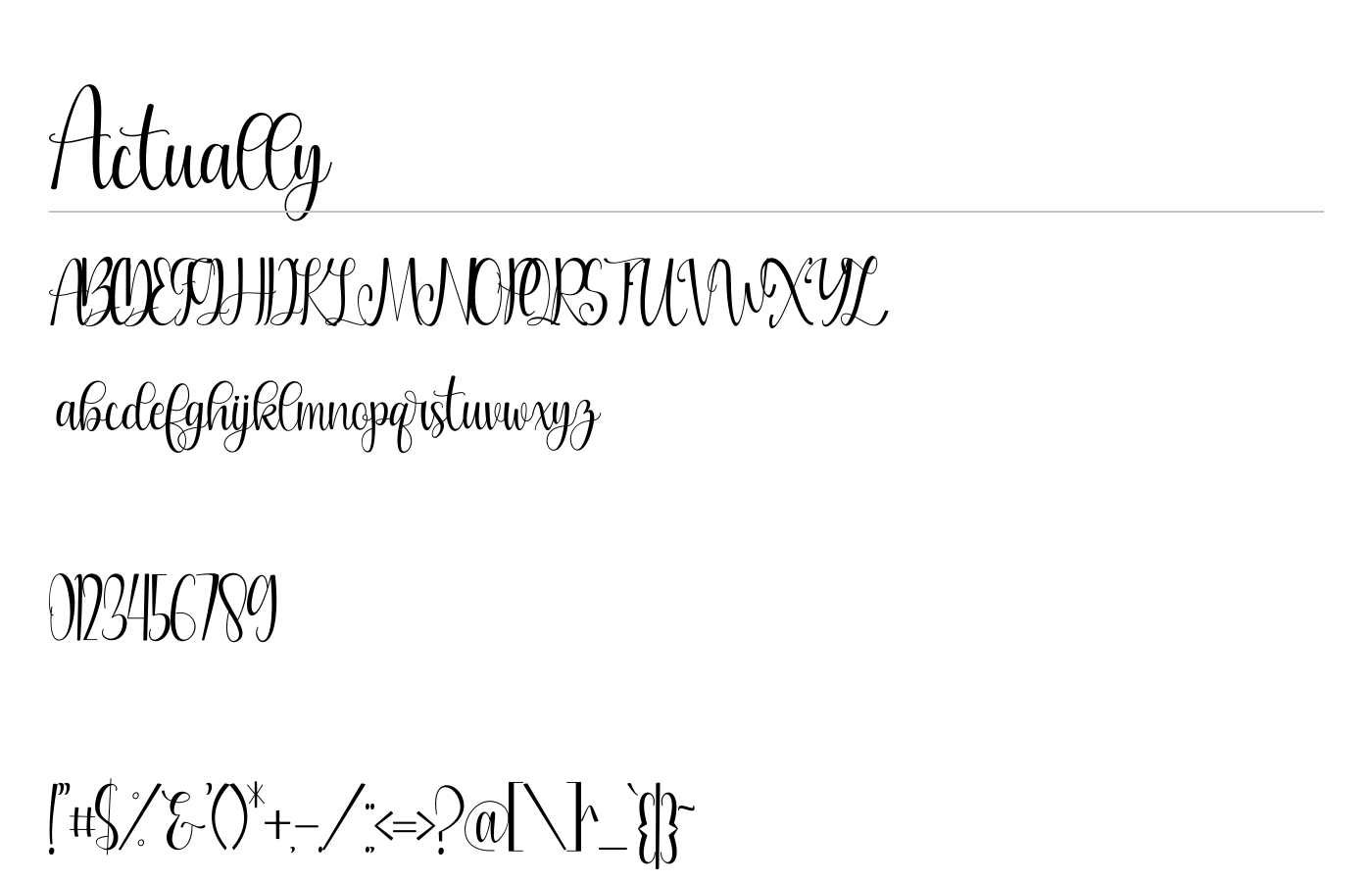 Actually Font preview