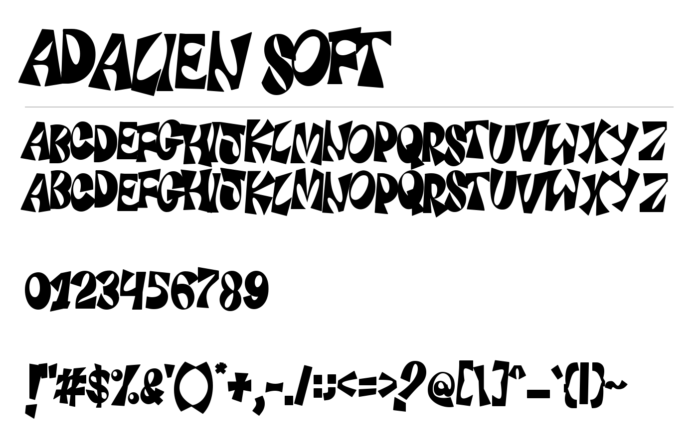Adalien Soft Font preview