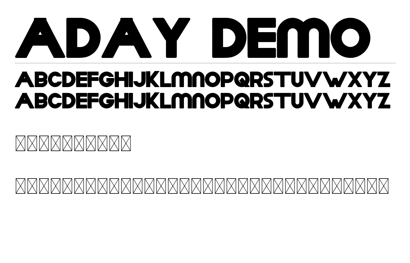 Aday Demo Font preview