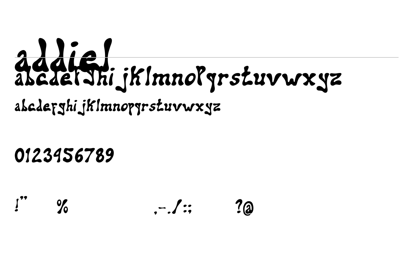 addiel Font preview