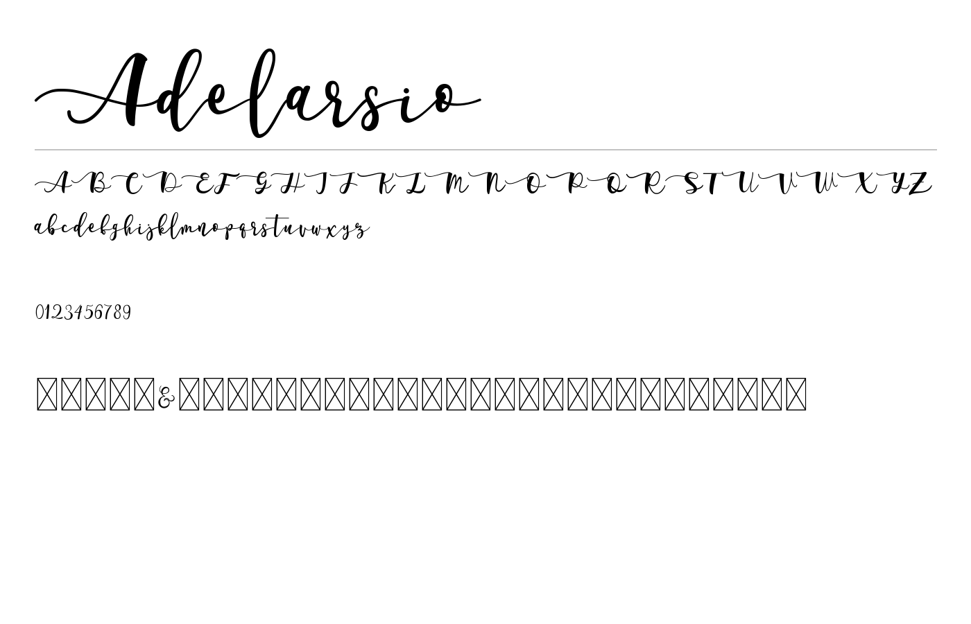 Adelarsio Font preview
