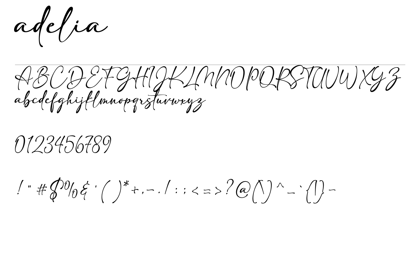 adelia Font preview
