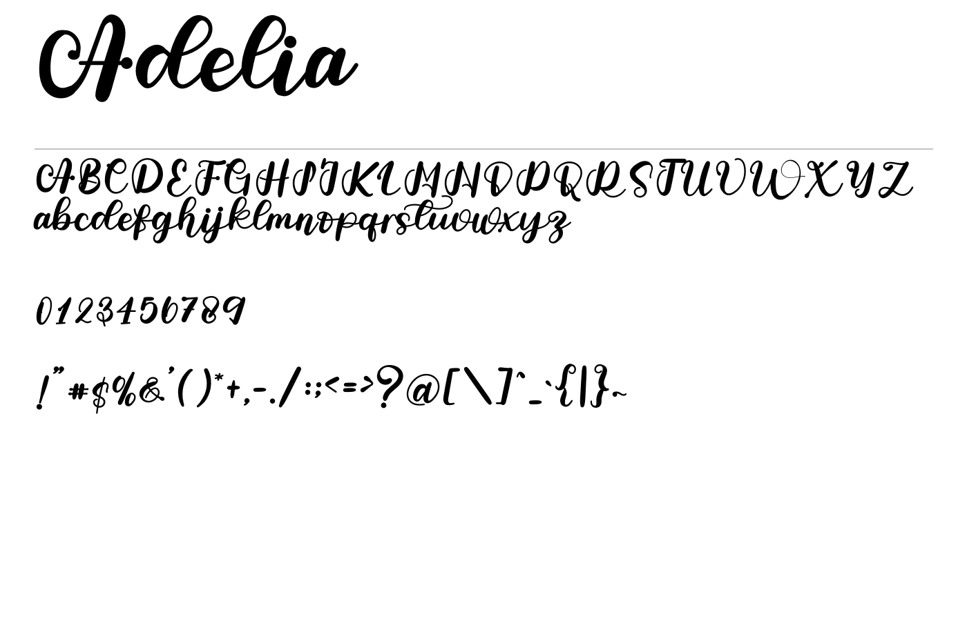 Adelia Font preview