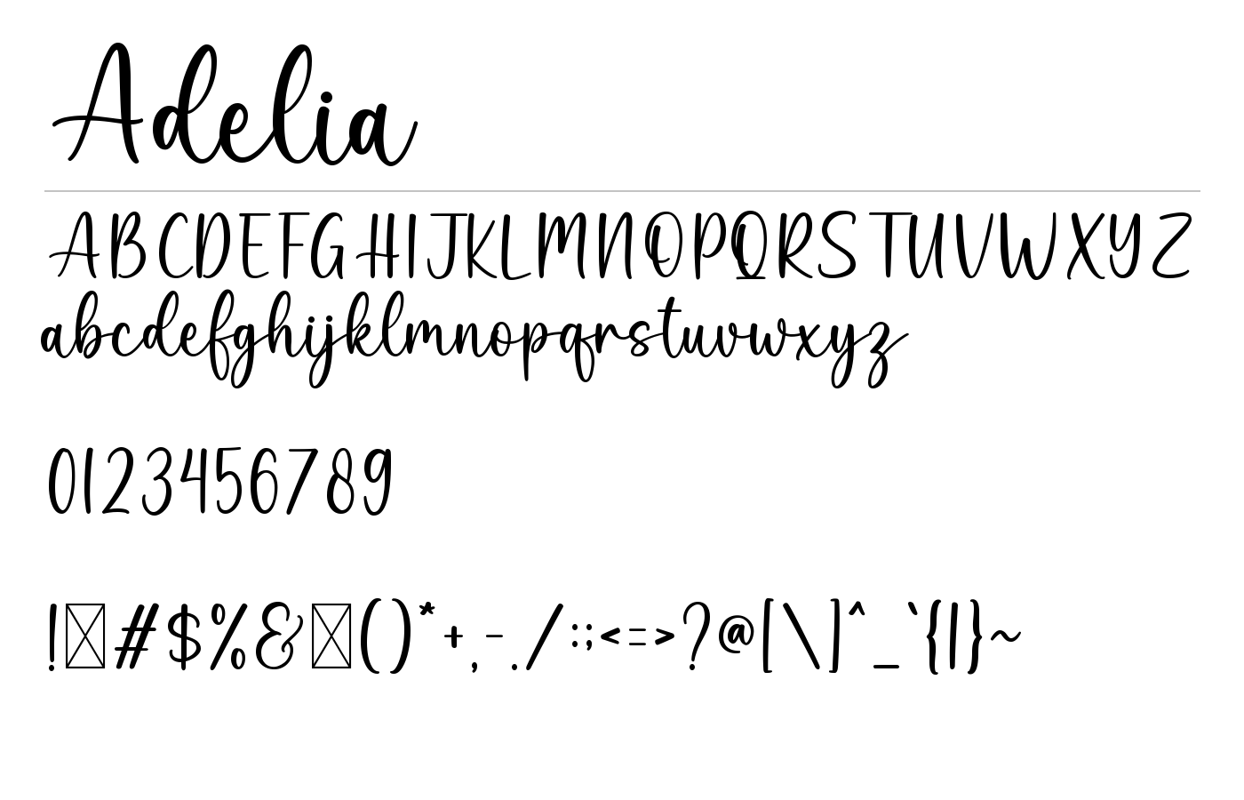 Adelia Font preview