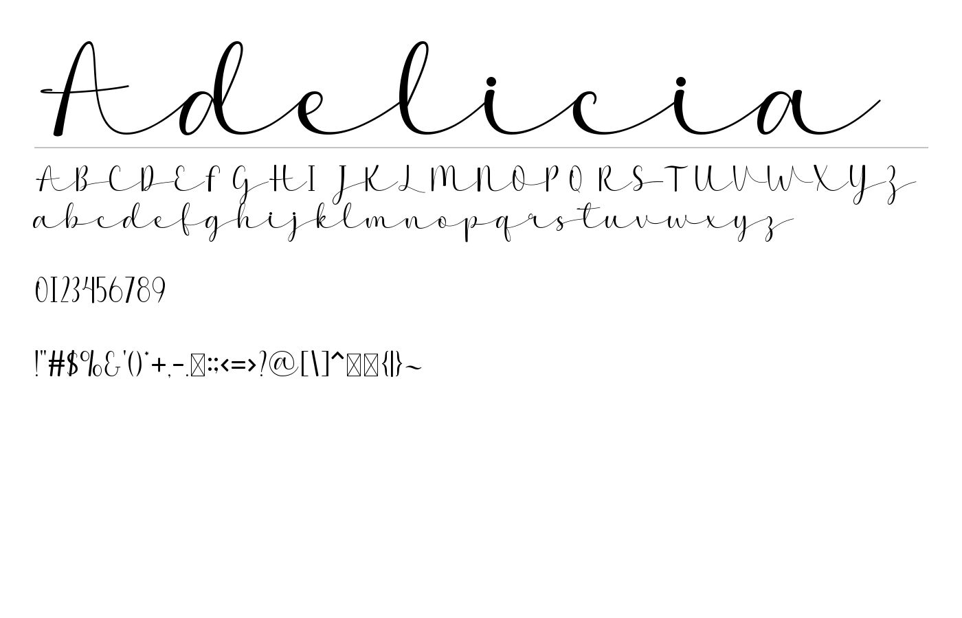 Adelicia Font preview