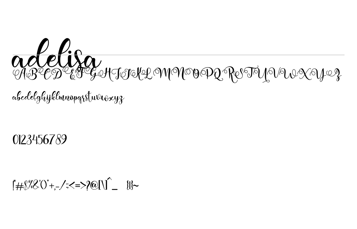 adelisa Font preview